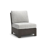 Mesa Valley - Armless Chair With Cushion - Light Gray / Dark Brown