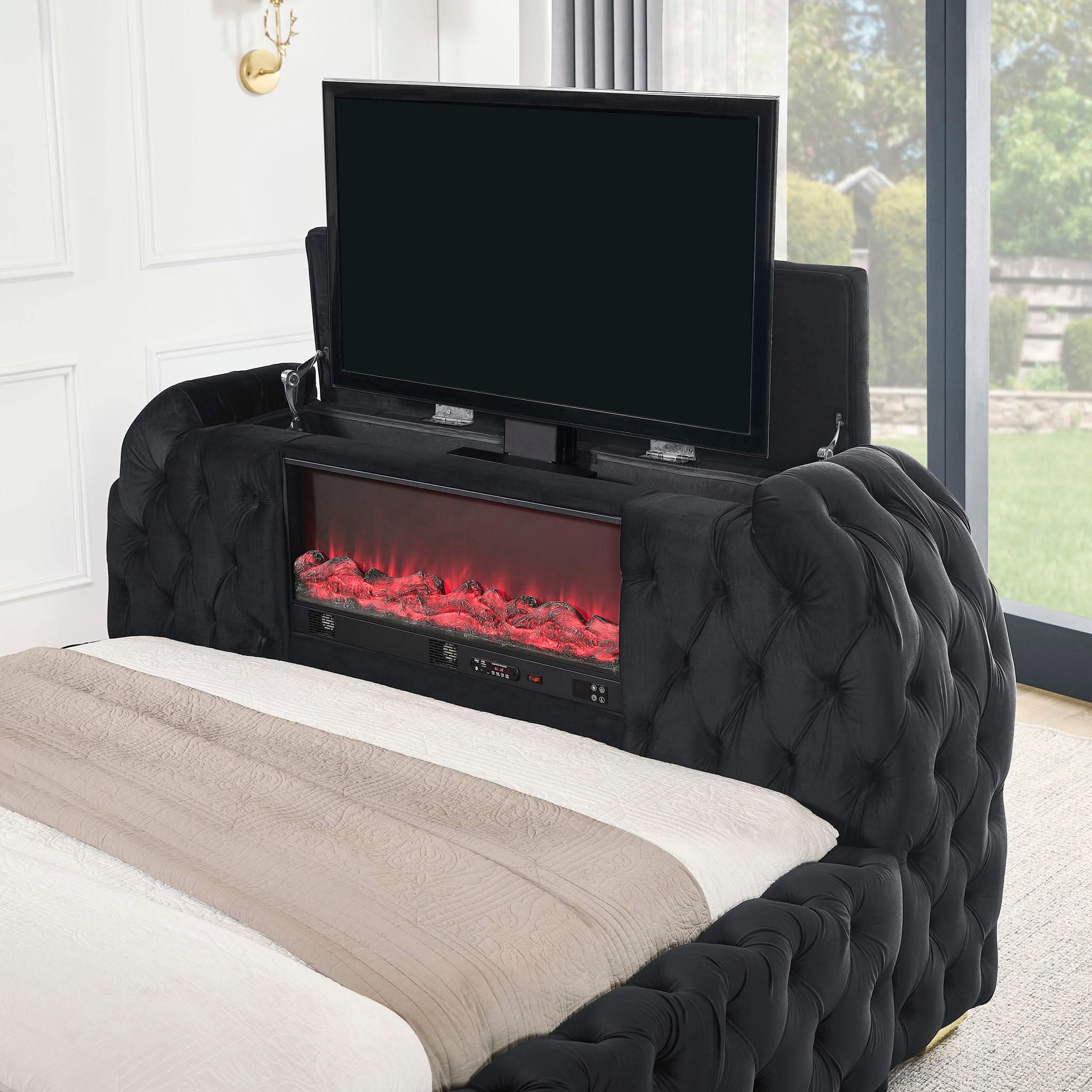 Natalia - Queen Bed - Black