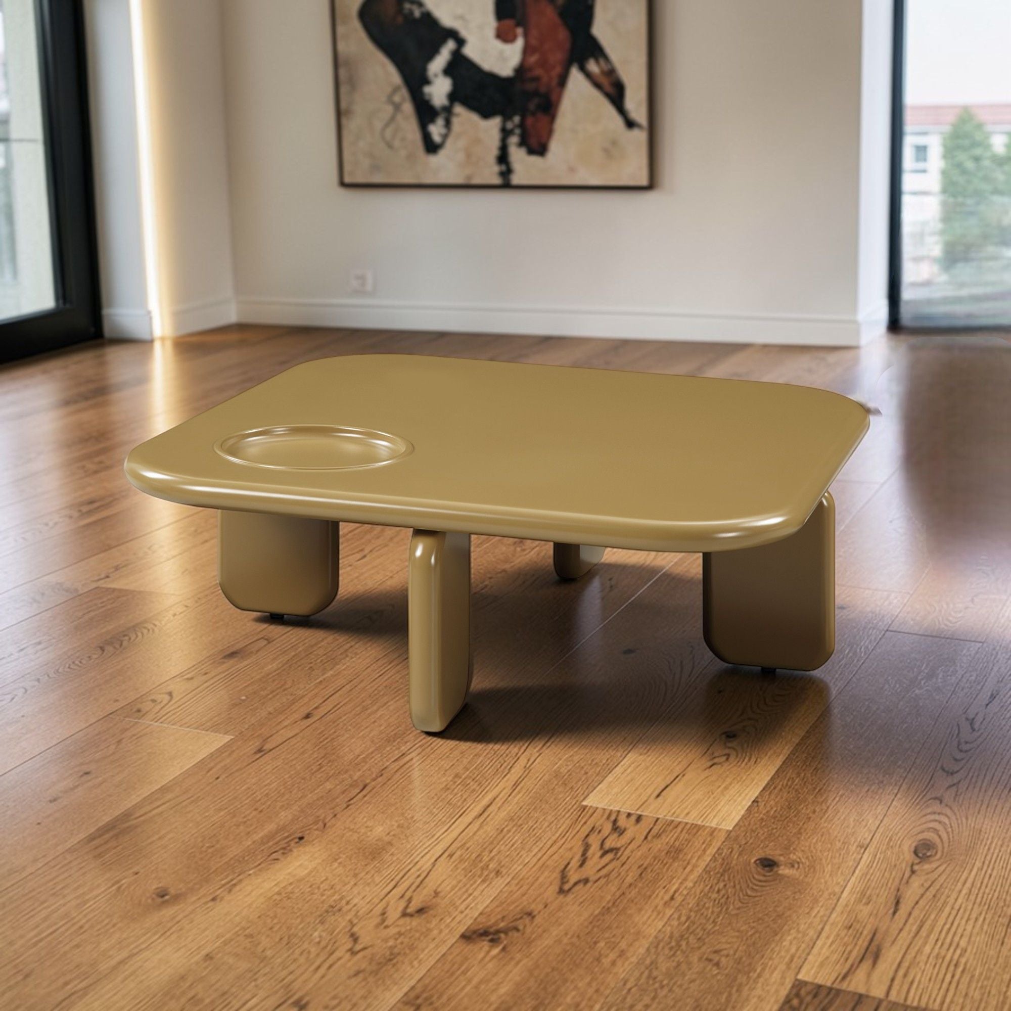 Joane - Coffee Table - Yellow Brown
