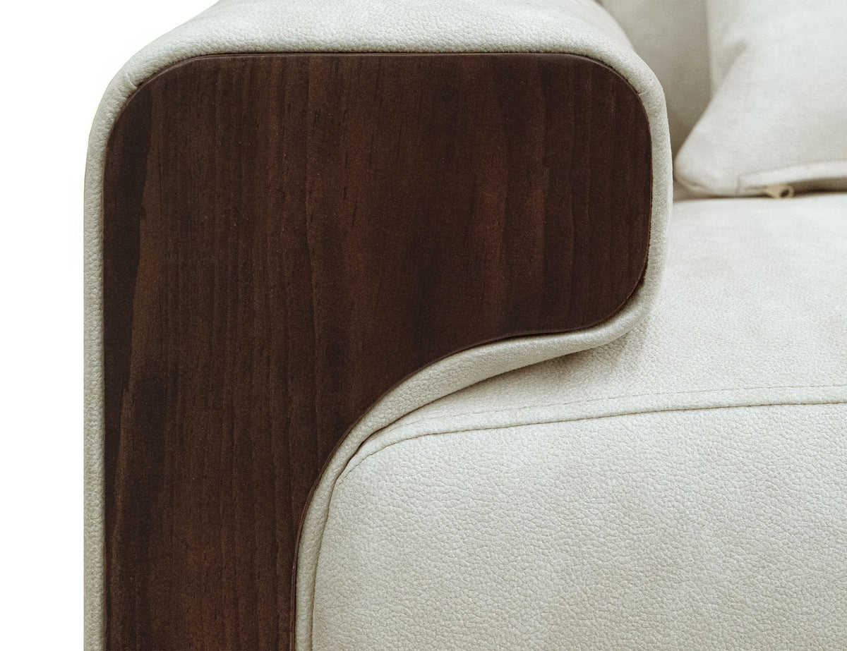 Raramuri - Armchair - White / Dark Brown
