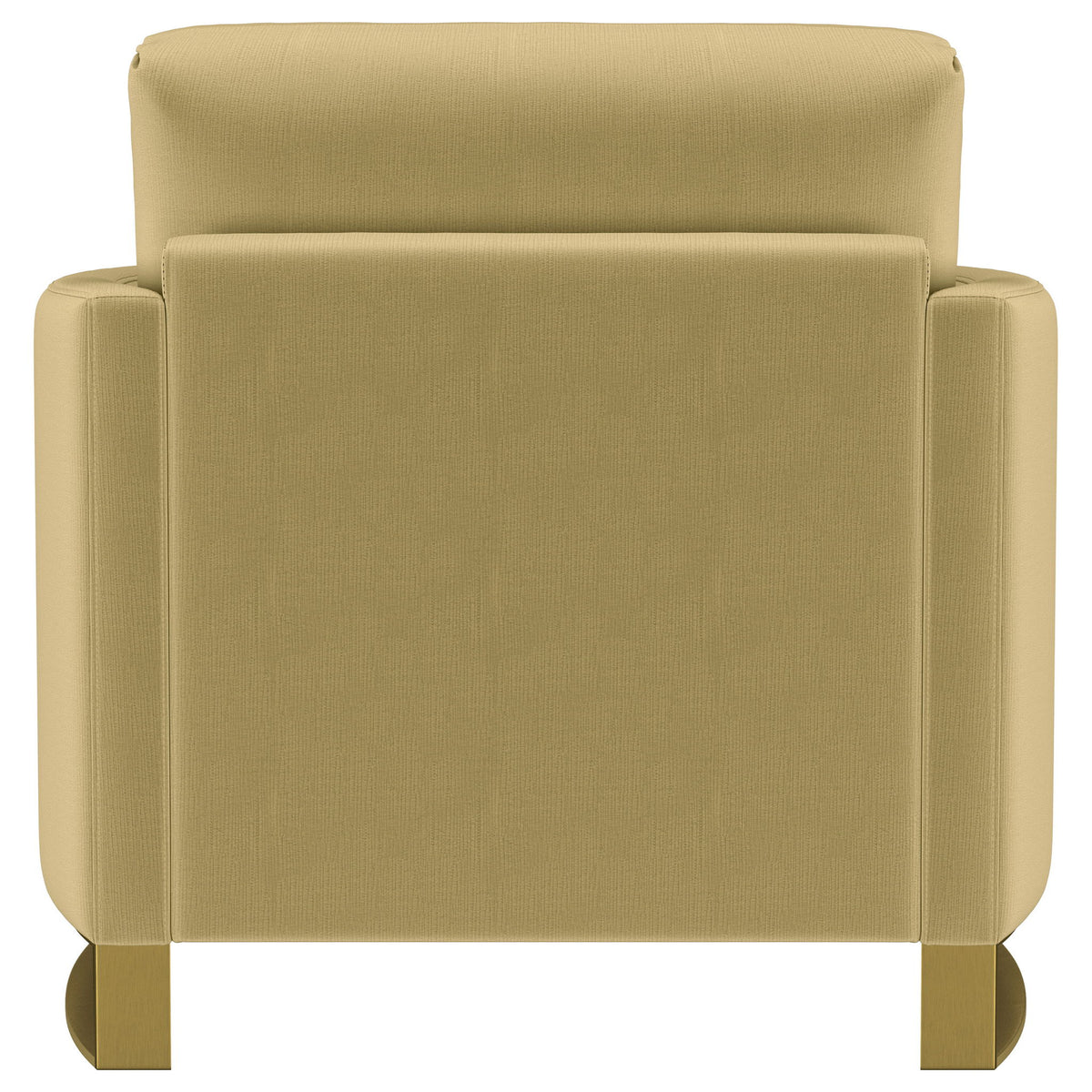 Corliss Upholstered Curved Track Arm Chair Camel