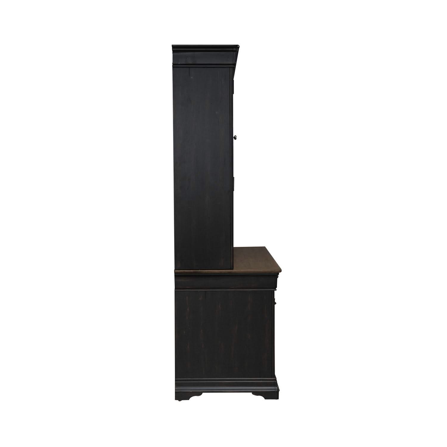 Meritage - Credenza & Hutch - Aged Charcoal