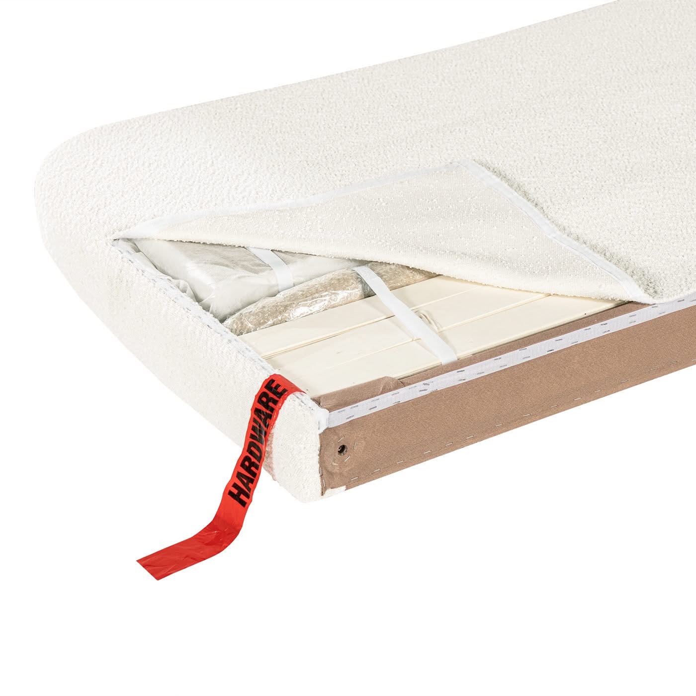 Roman - Curved Headboard Upholstered Platform Bed
