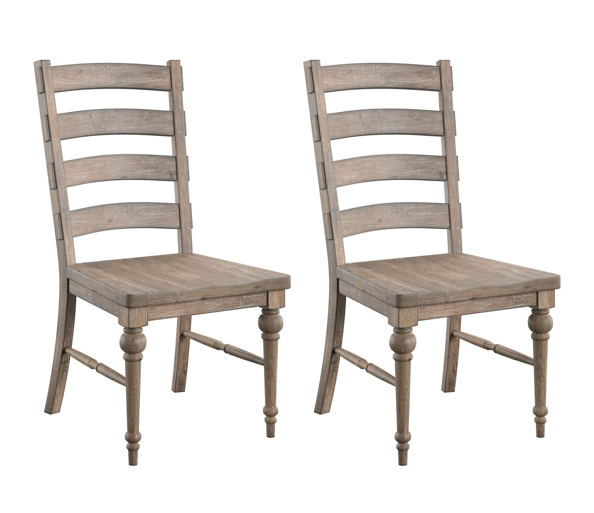 Ladderback Dining Chairs, (Set of 2) - Taupe