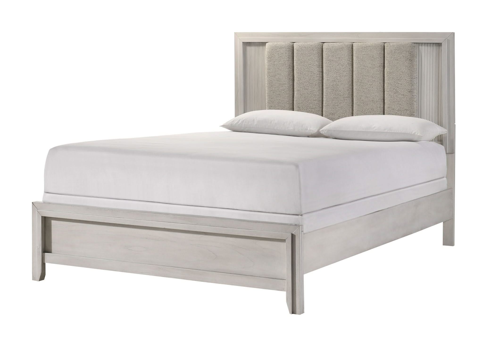 Carlton - King Bed - White Mist