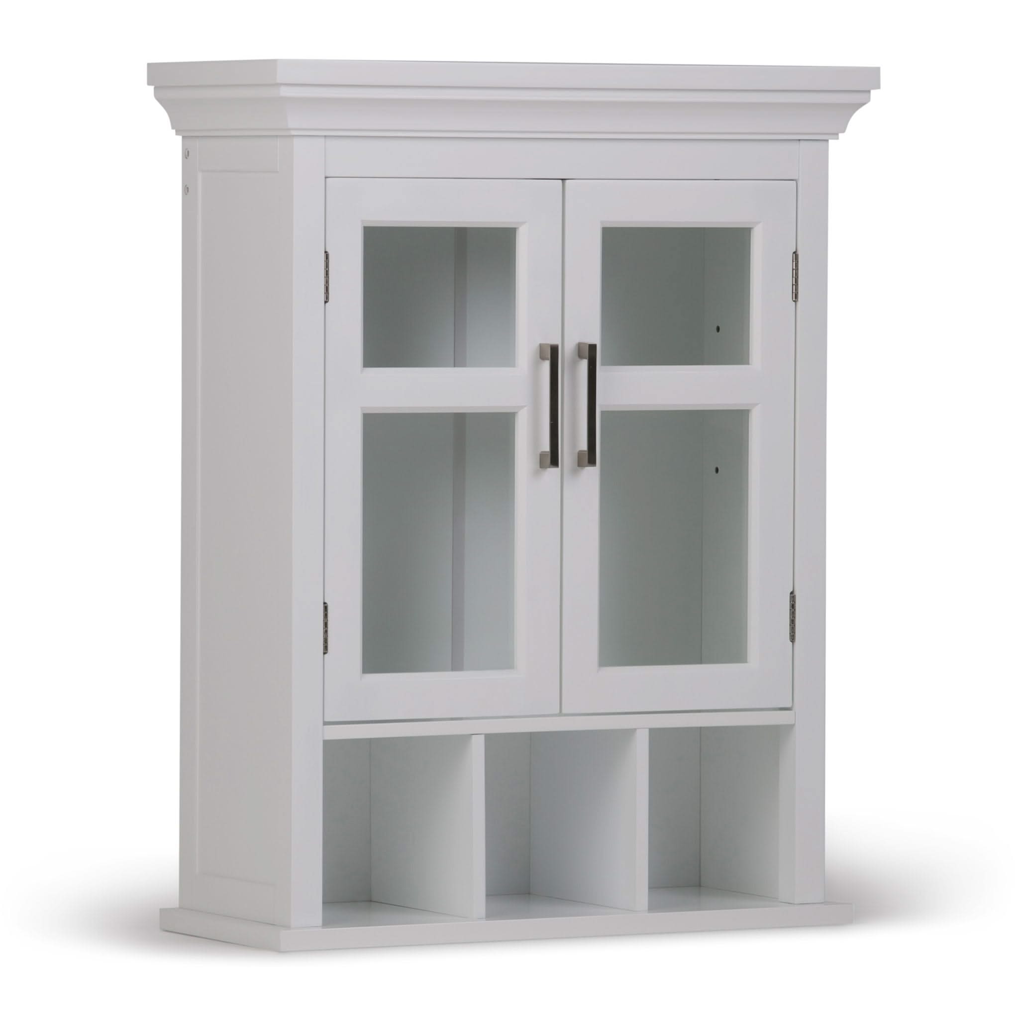 Avington - 2 Door Wall Cabinet With Cubbies - Pure White