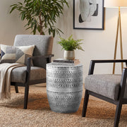 Johnsen - Handcrafted Large Metal Accent Table