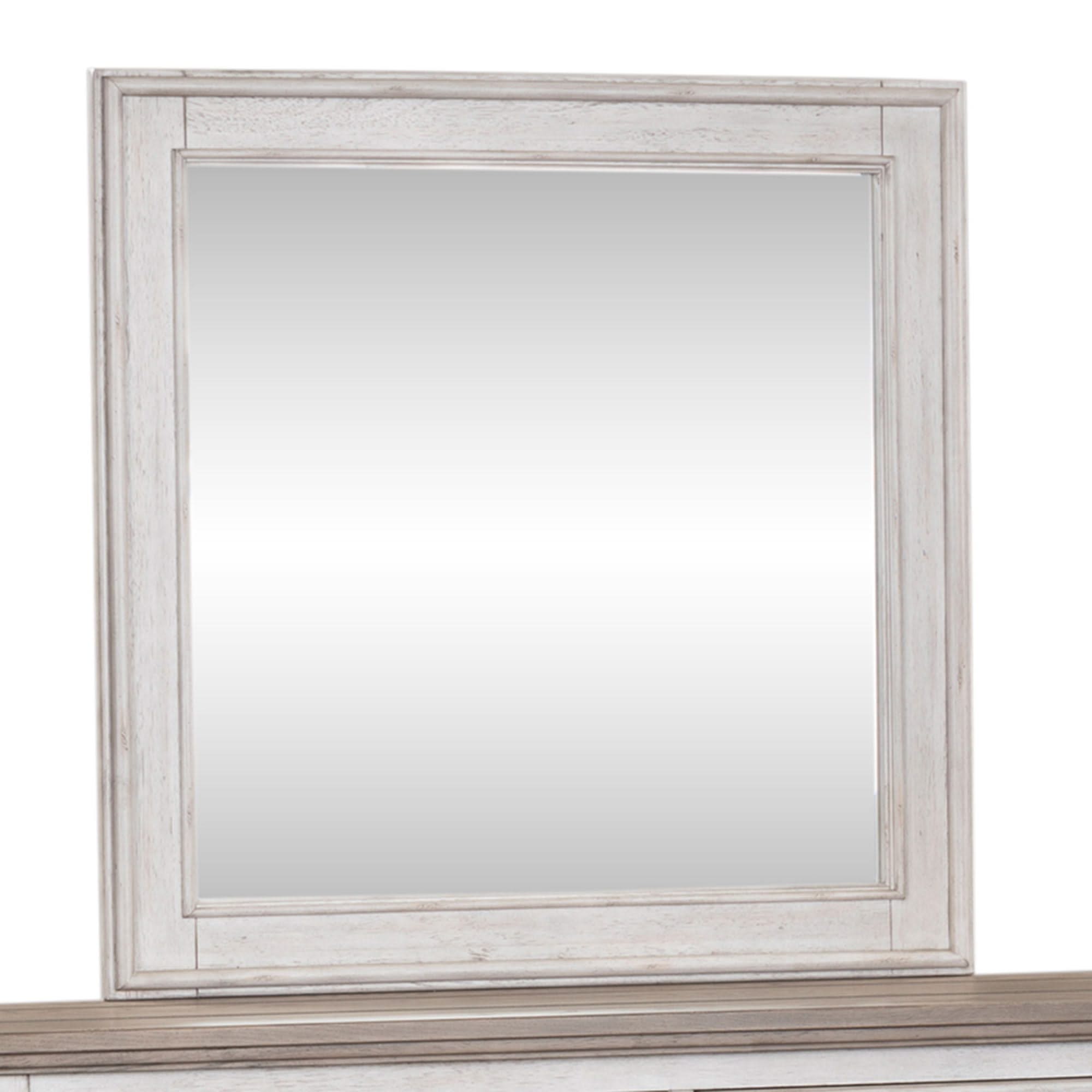 Heartland - Landscape Mirror - Antique White / Tobacco Tops