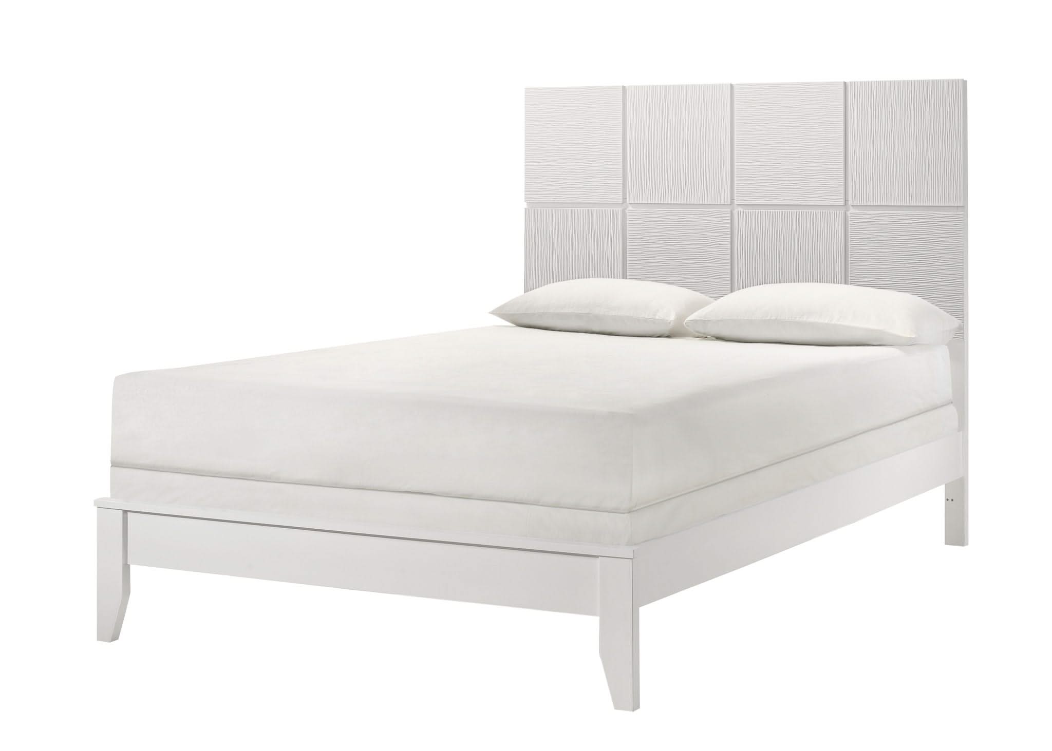 Denker - King Bed - White