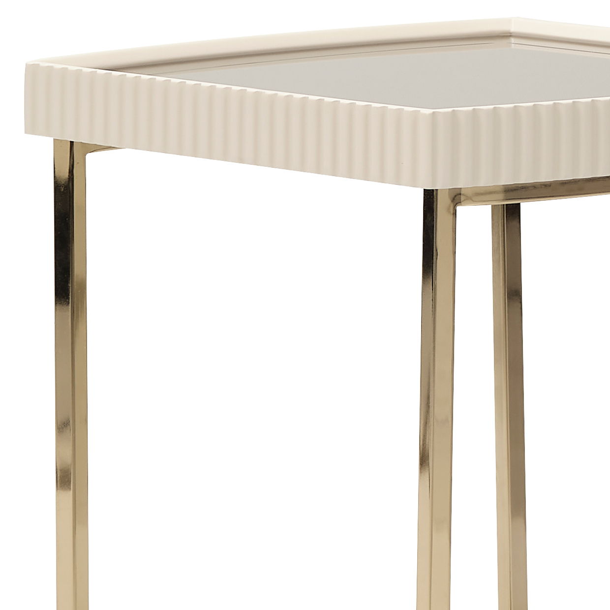 Lisbon - Side Table - Silken Matte Cream