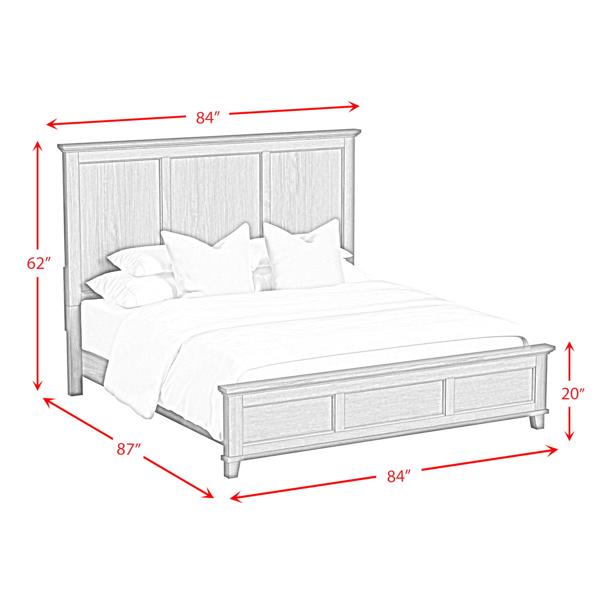 Canterbury - Panel Bed