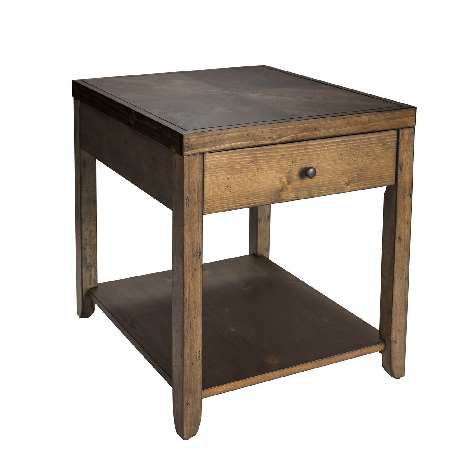 Mitchell - 3 Piece Table Set (1 Cocktail 2 End Tables) - Nutmeg