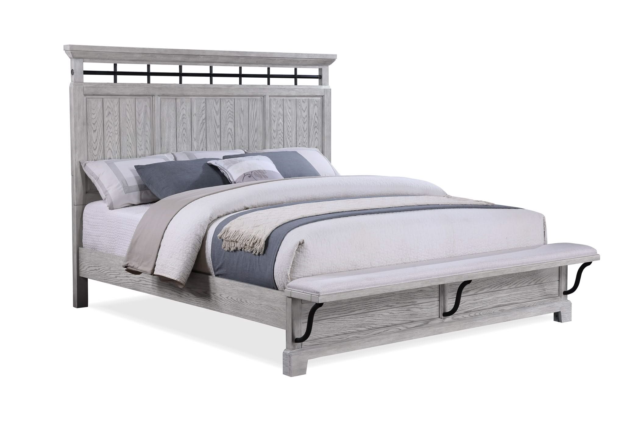 Beckett - Queen Bed - Greige