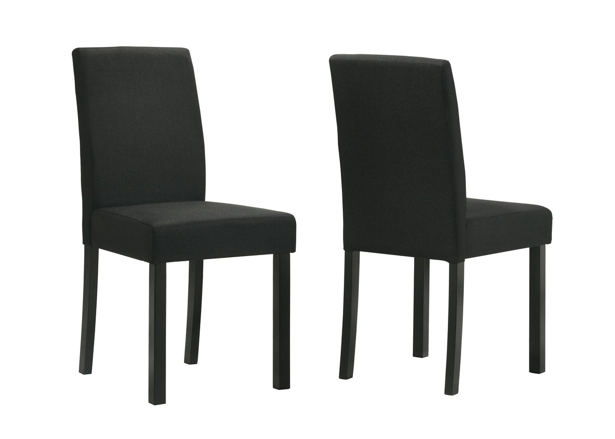 Resia - 5 Piece Dining Room Set - White / Black