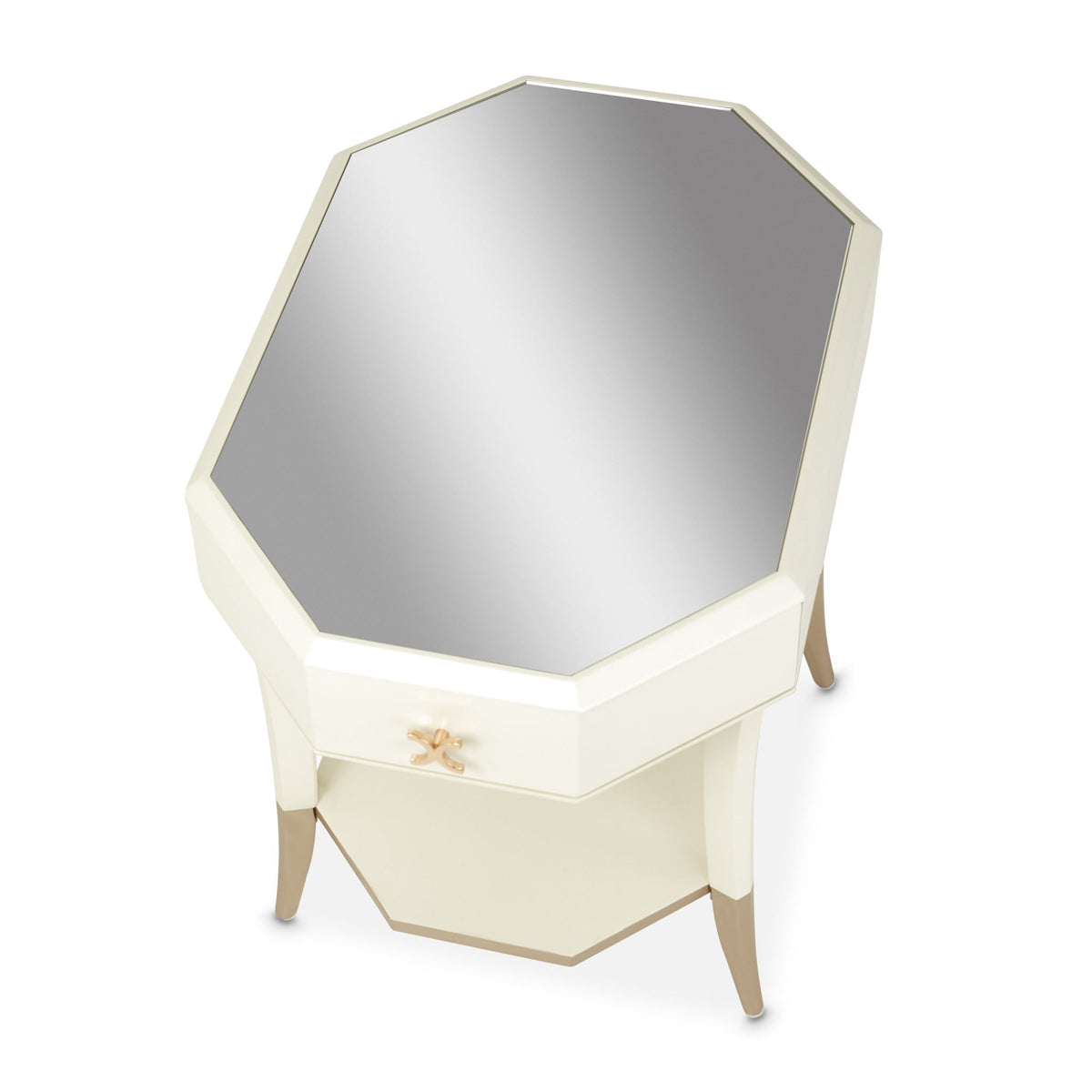La Rachelle - Octagonal End Table - Champagne