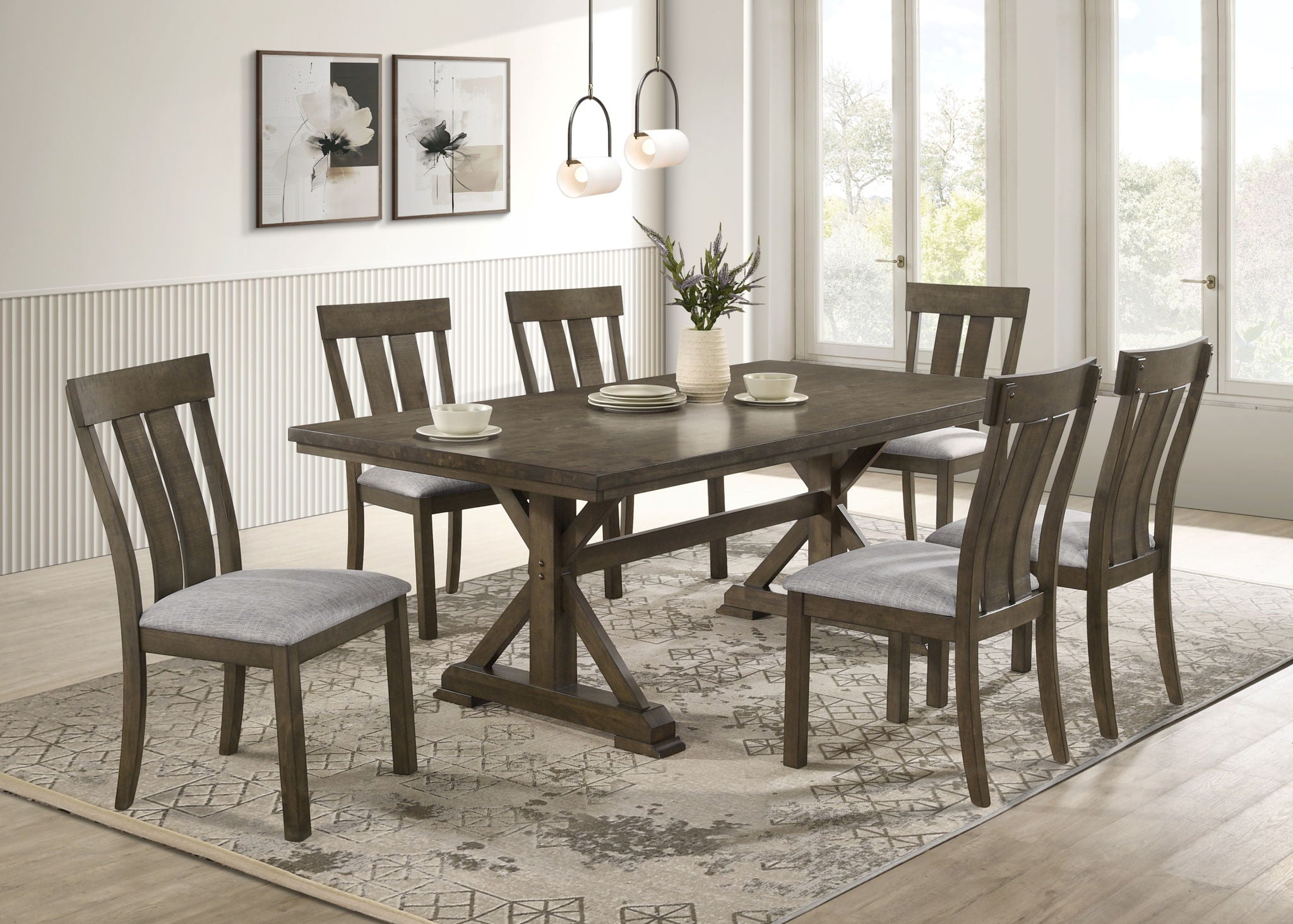 Lloyd - Side Chair (Set of 2) - Brown / Gray