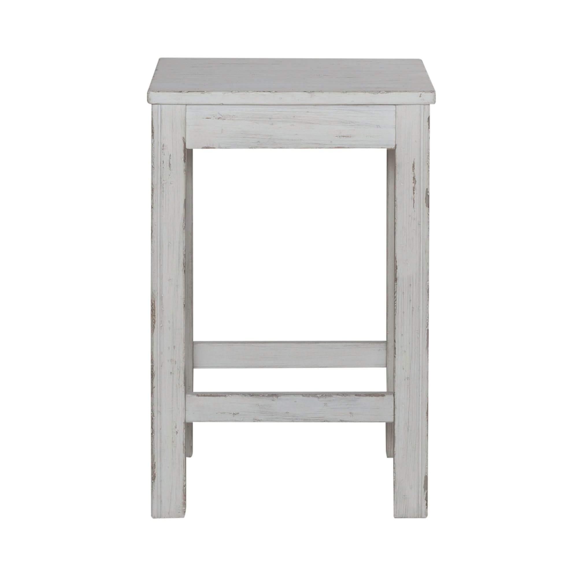 River Place - Console Stool - Riverstone White & Tobacco