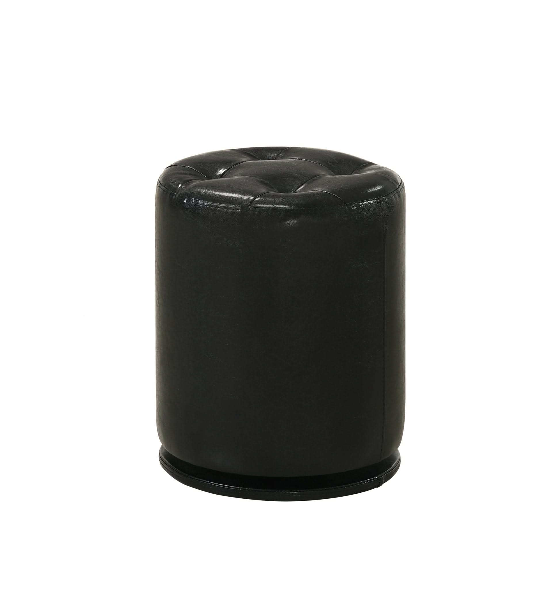 Morgan - Round Swivel Stool - Black