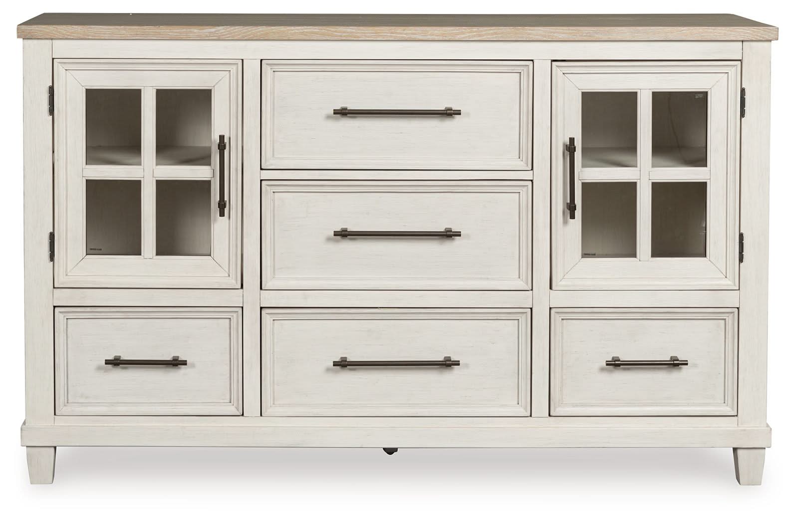 Shaybrock - Dresser - Antique White / Brown