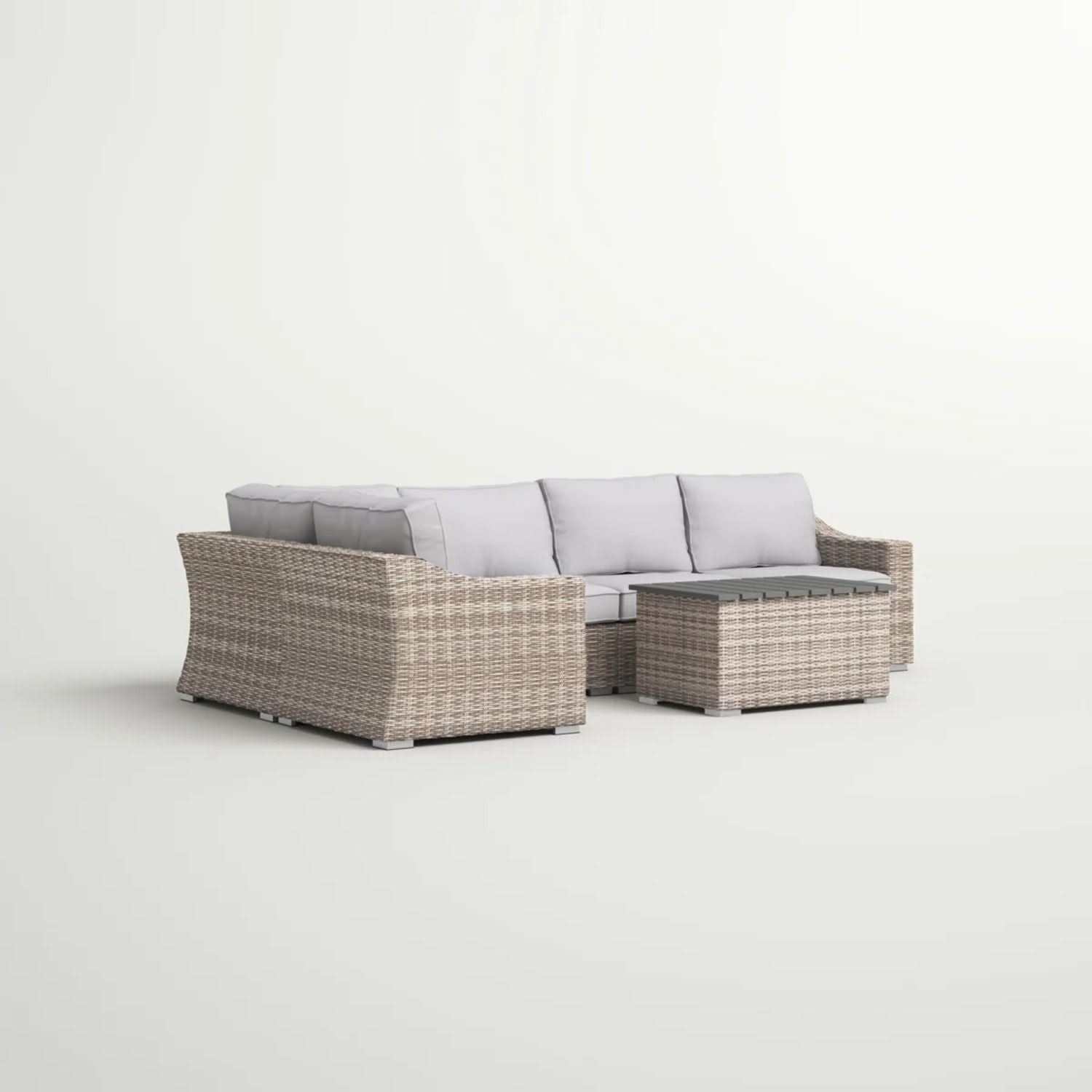 Stylish Sofa Seating Group With Cushions Perfect For Outdoor Gatherings