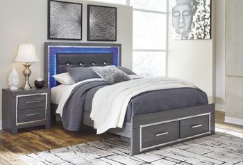Lodanna - King Storage Footboard - Gray