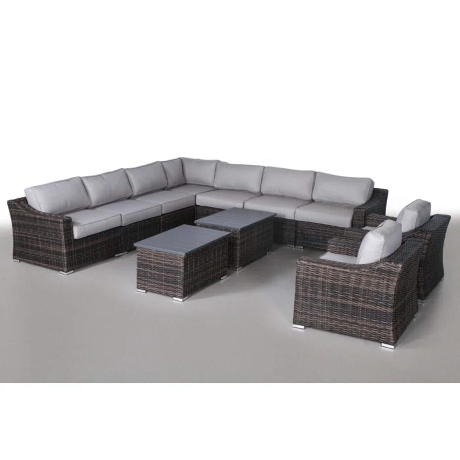 Stylish Sofa Seating Group With Cushions Perfect For Outdoor Gatherings