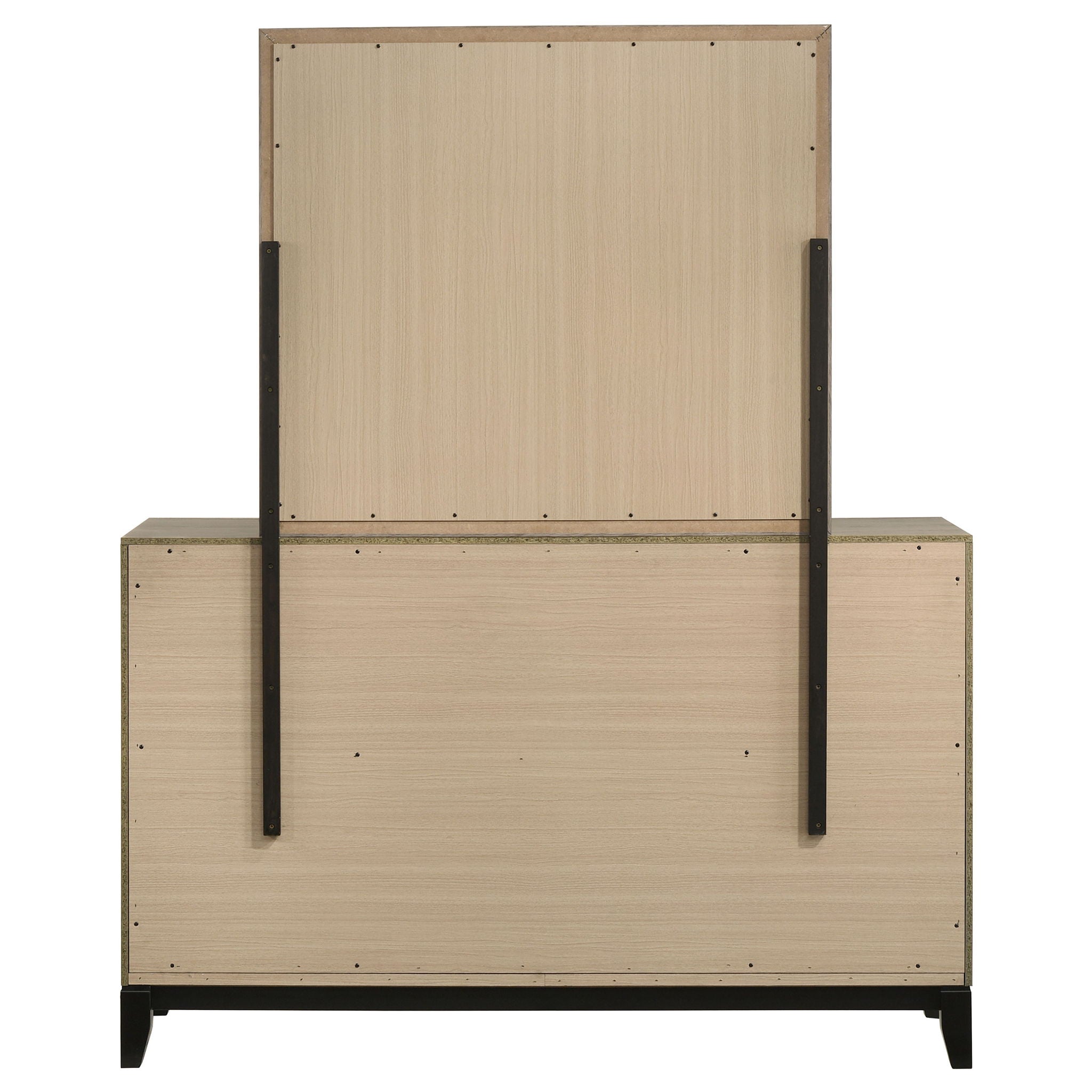 Watson 6-drawer Bedroom Dresser and Mirror Light Taupe