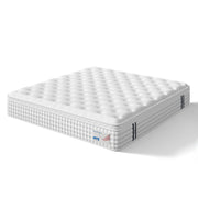 12" Hybrid Mattress, Memory Foam & Pocket Spring Bed, Medium Firm Comfort, Spine Support, Quiet & Breathable - White - King