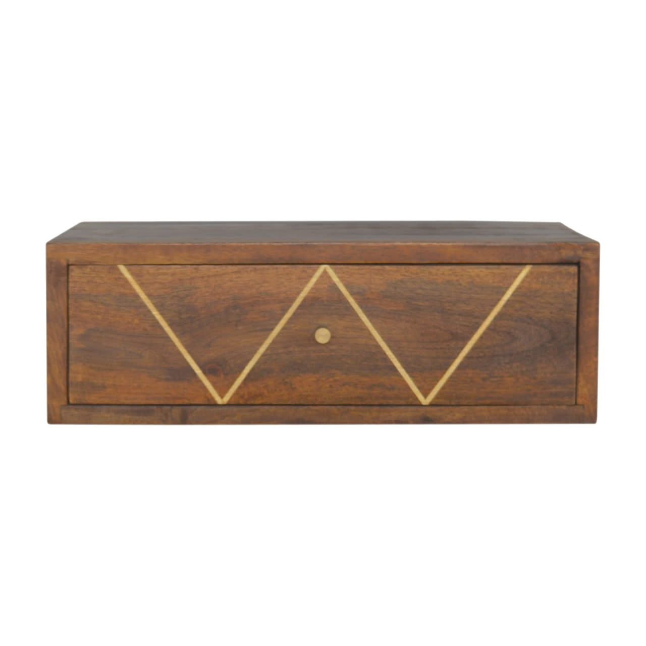 Floating Bedside Table - Chestnut