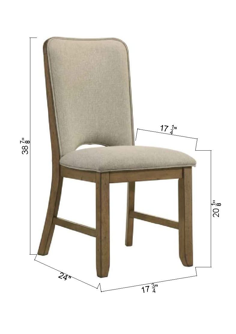 Cockrell - Side Chair (Set of 2) - Light Brown / Beige