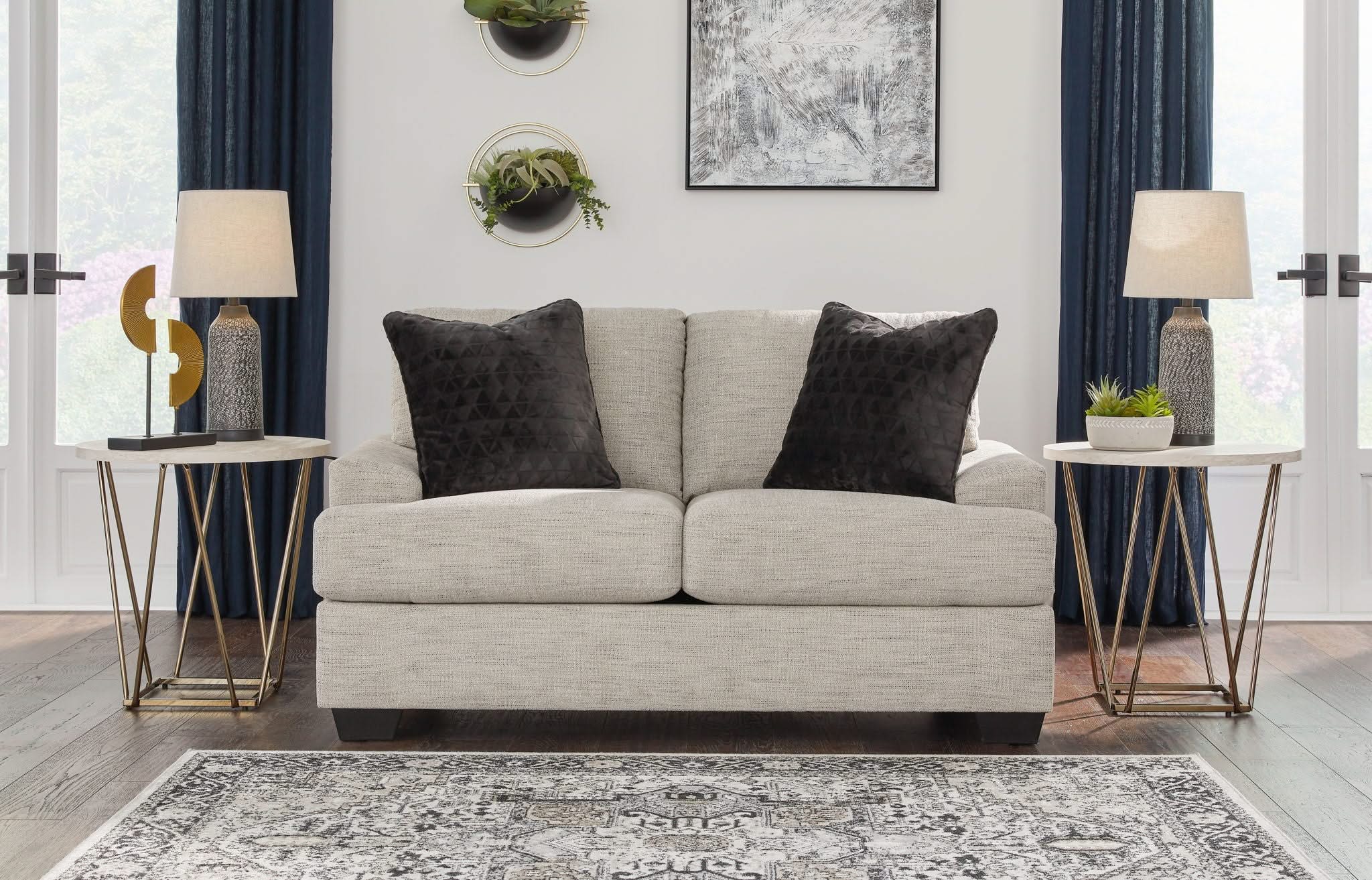 Vayda - Loveseat - Pebble