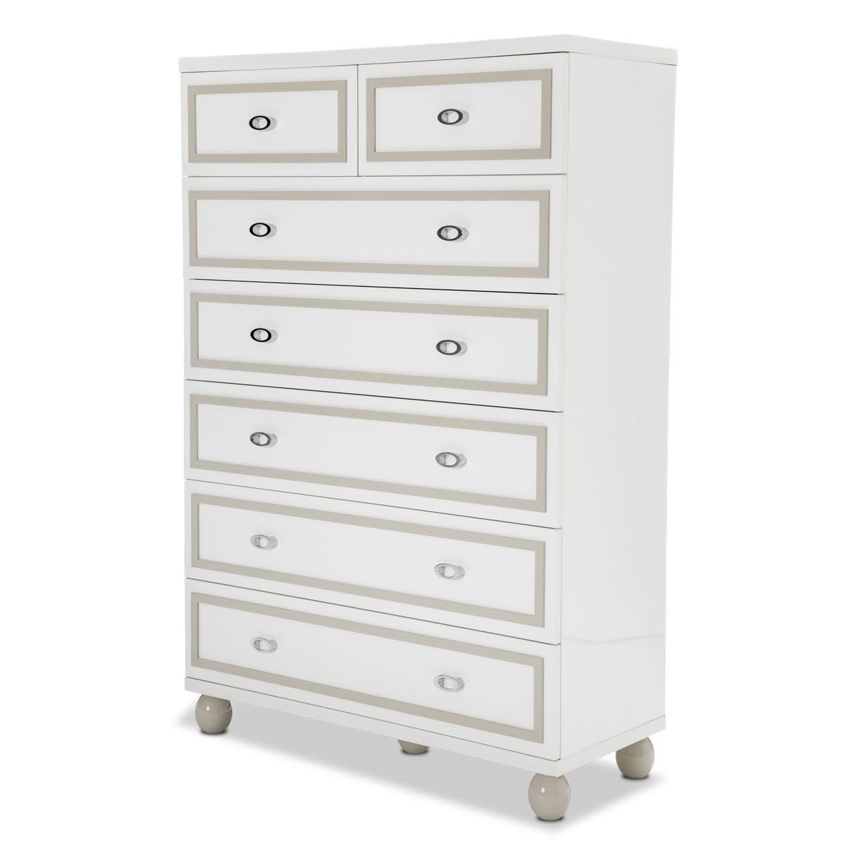 Sky Tower - 7-Drawer Chest - White