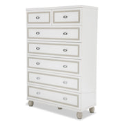 Sky Tower - 7-Drawer Chest - White