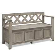 Amherst - Entryway Storage Bench - Light Brown