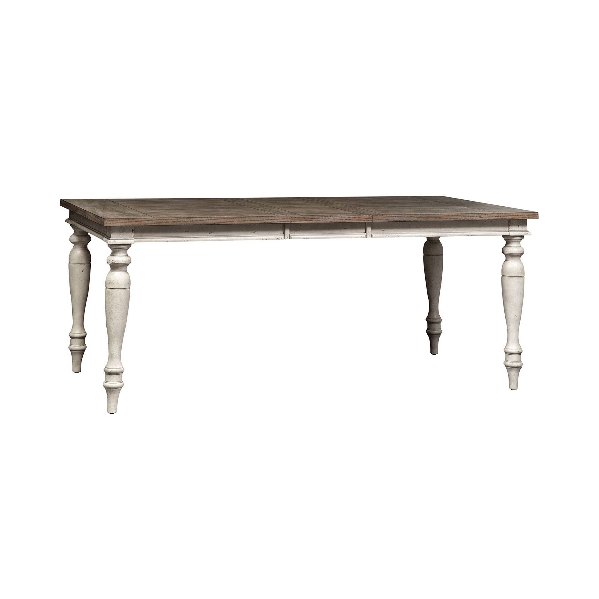 Whitney - Rectangular Leg Table - Antique Linen / Weathered Gray