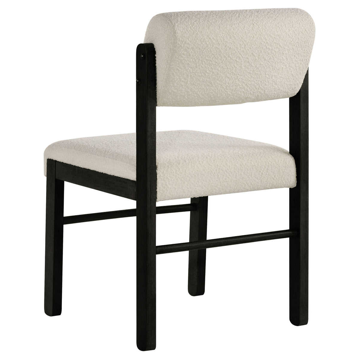 Kehoe Upholstered Dining Side Chair Cream and Black (Set of 2)