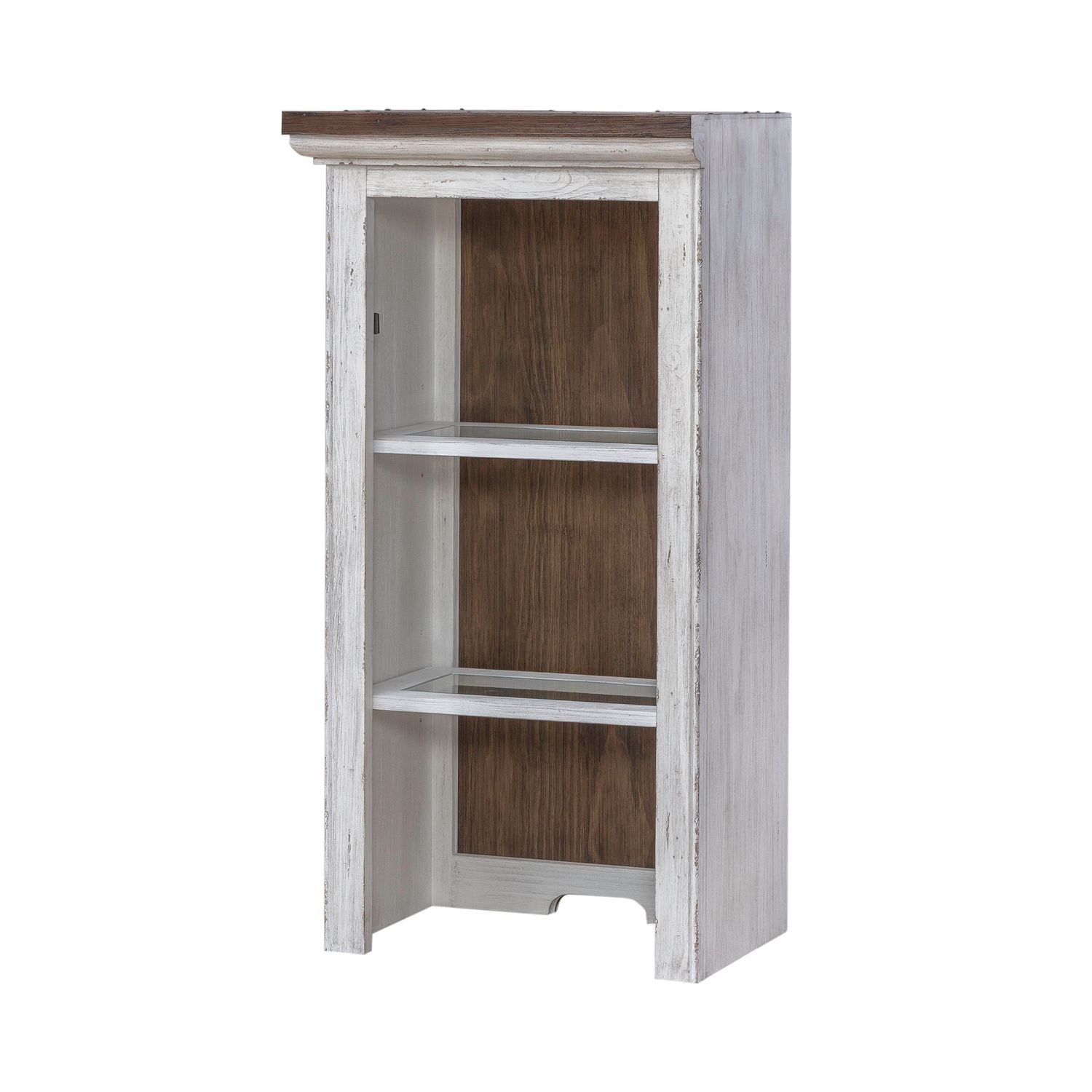 River Place - Left Pier Top - Riverstone White & Tobacco