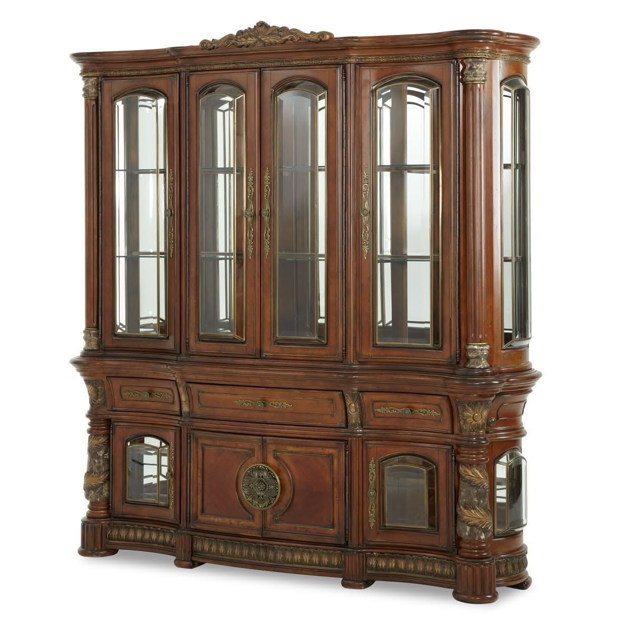 Villa Valencia - China Buffet Cabinet - Classic Chestnut