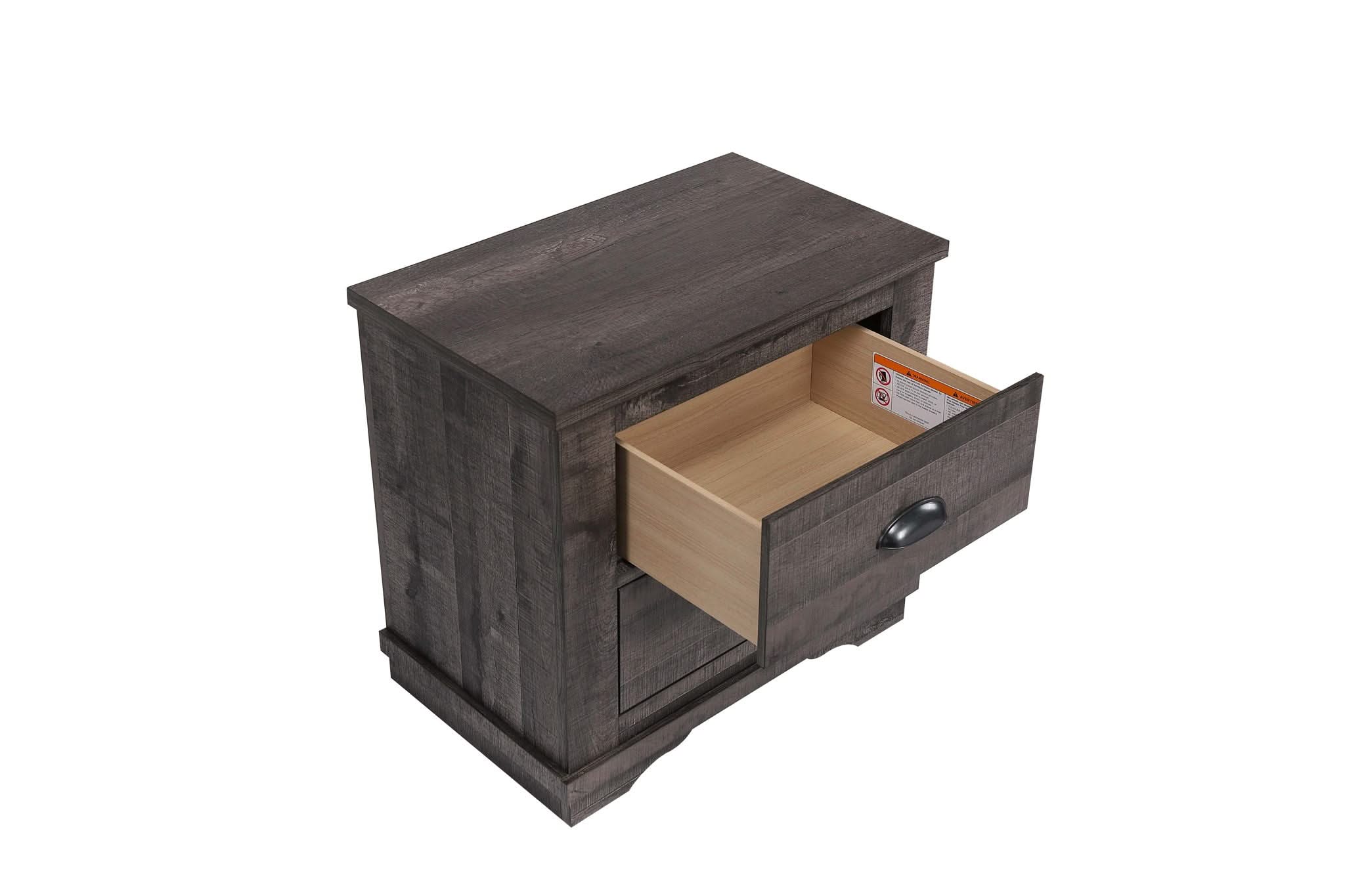 Coralee - Nightstand - Dark Gray