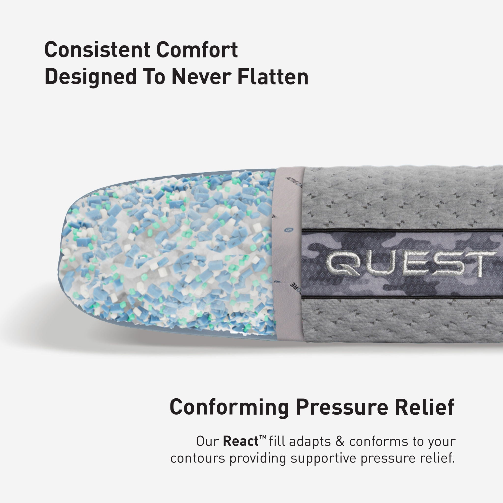 Quest Performance - Standard Medium-Soft Support Pillow For Warm Sleepers