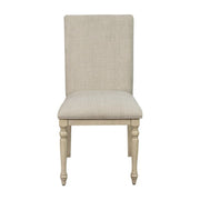 Fiona - Upholstered Dining Chair With Turned Legs (Set of 2) - Light Gray