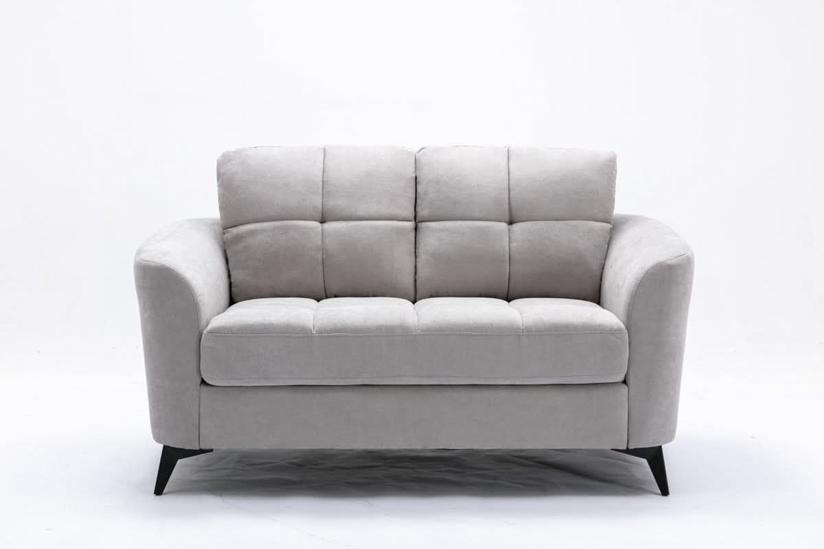Callie - Living Room Sofa, Loveseat (Set of 2) - Light Gray