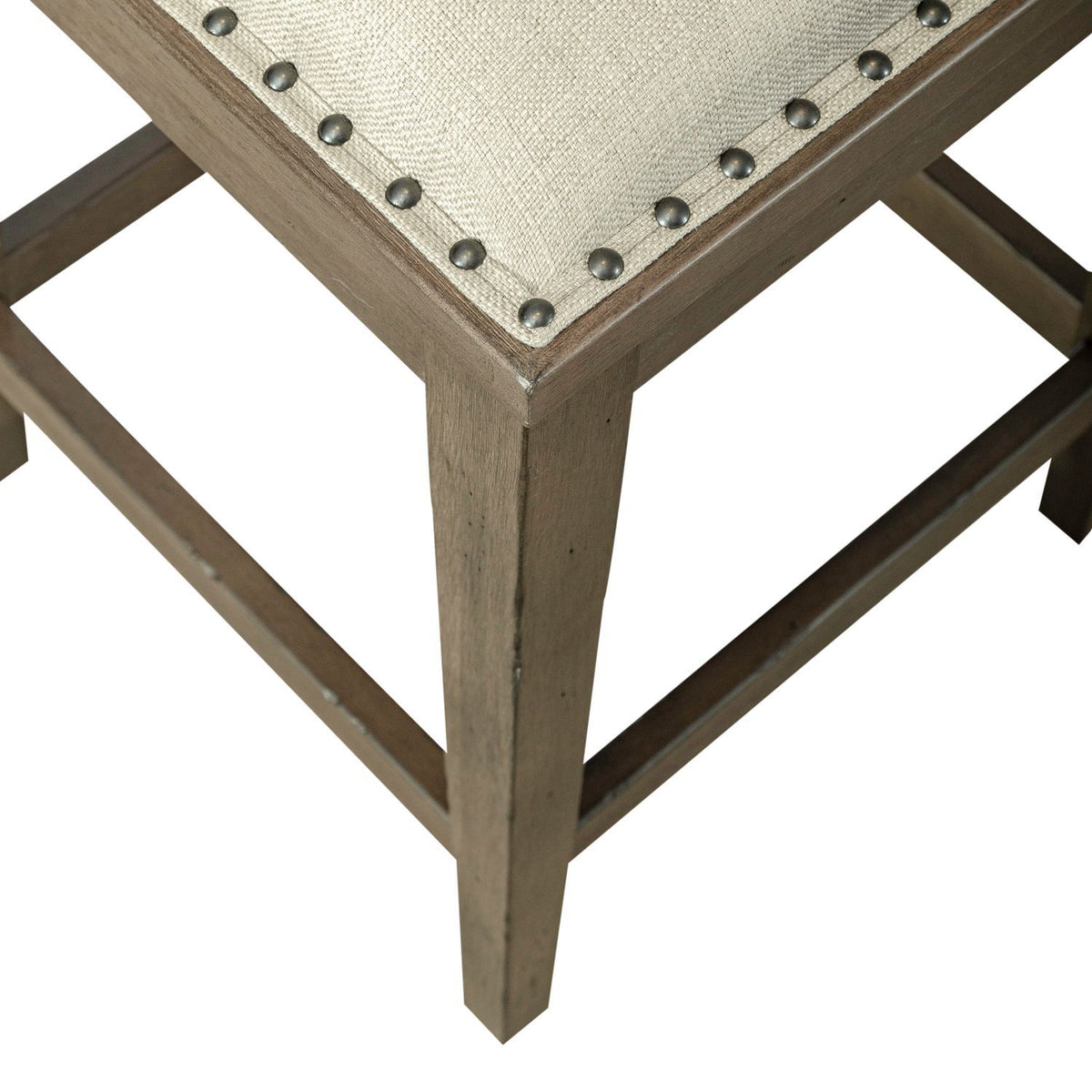 Americana Farmhouse - Upholstered Console Stool - Dusty Taupe