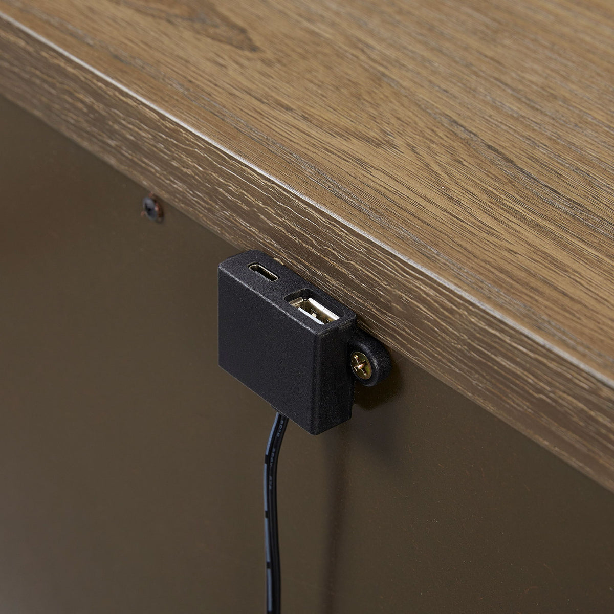3 Drawer Nightstand With USB - Latte
