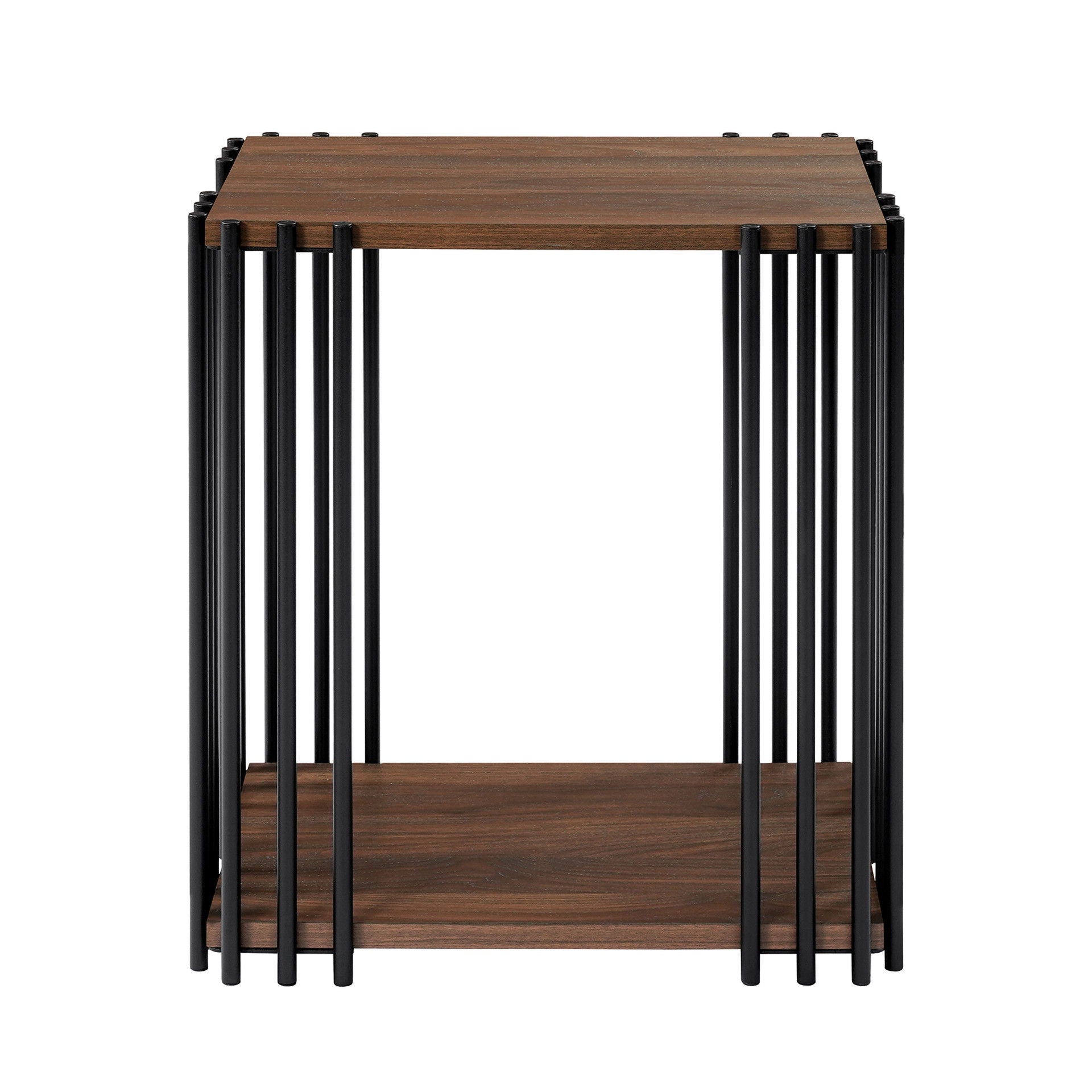 Vertex - Rectangular 3 Piece Occasional Set (1 Coffee & 2 End Tables) - Brown / Black