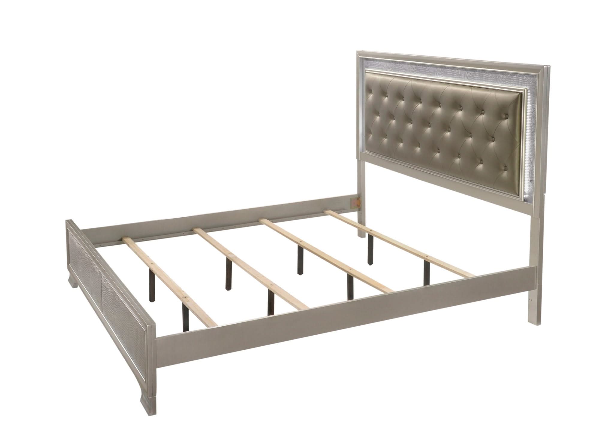 Lyssa - King Bed - Champagne