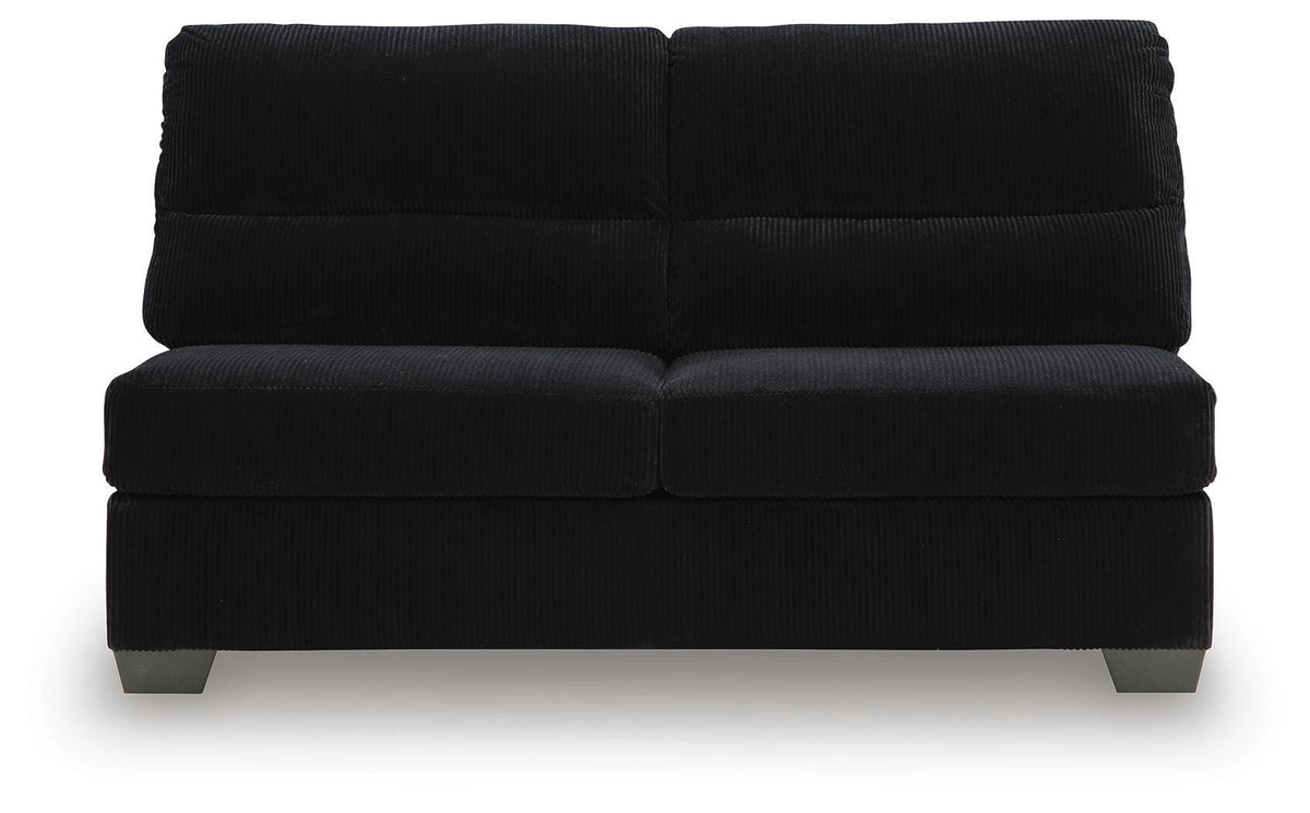 SimpleJoy - Armless Loveseat - Onyx