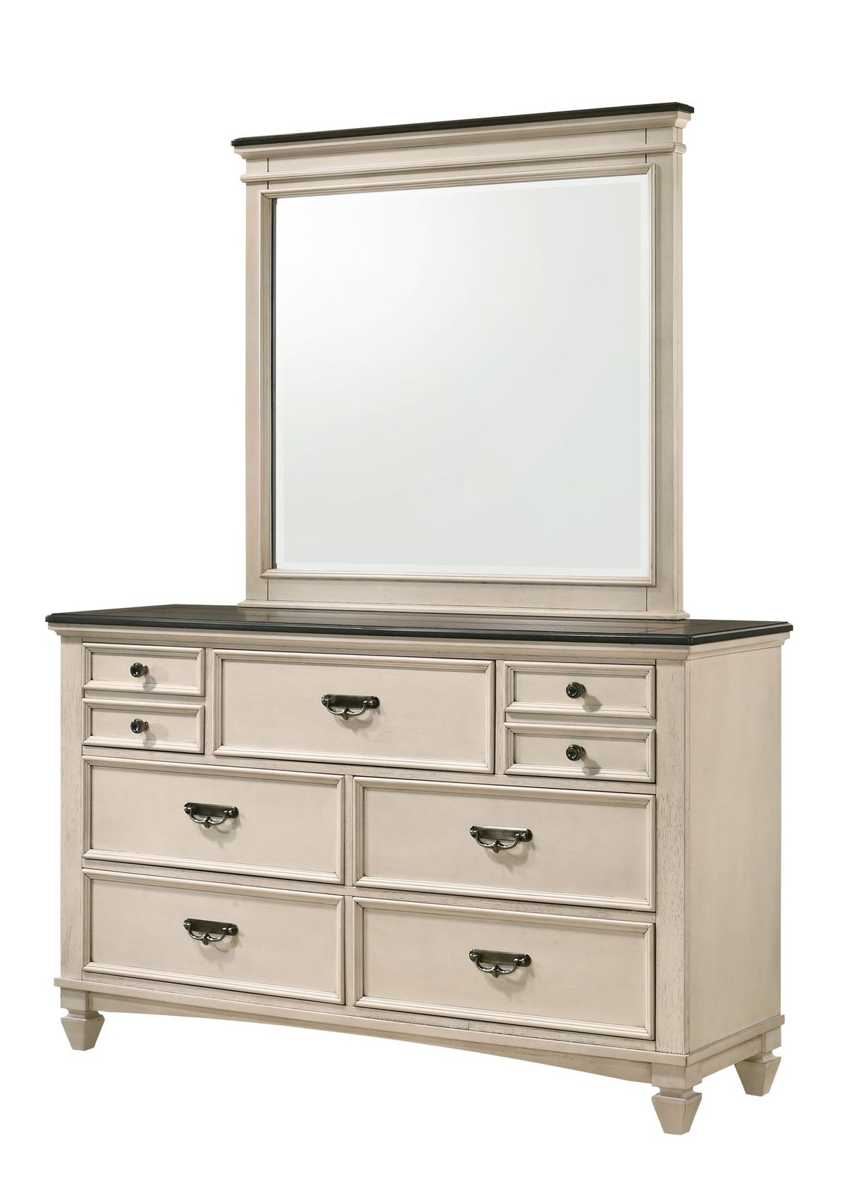 Sawyer - King 5 Piece Bedroom Set - Antique White
