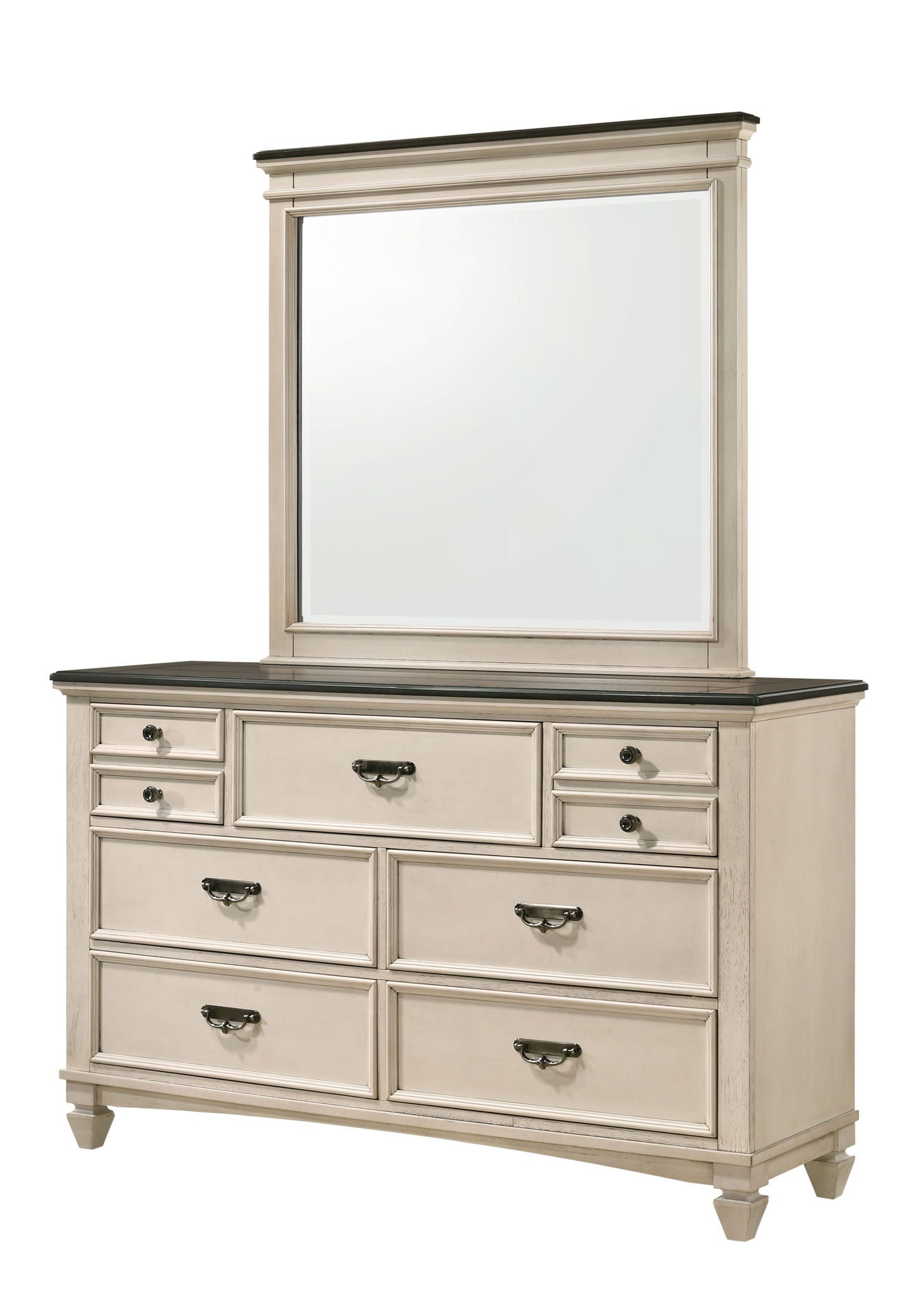 Sawyer - King 4 Piece Bedroom Set - Antique White