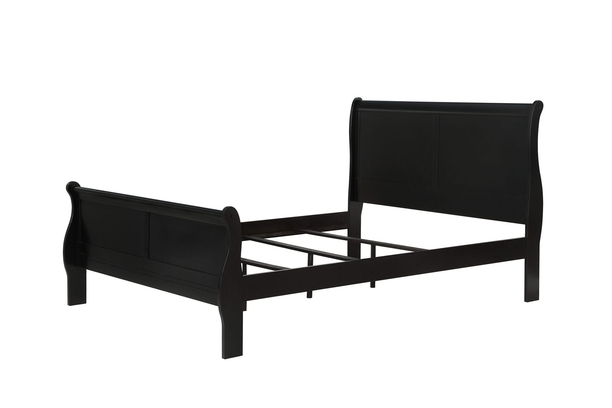 Louis Philip - King Bed - Black